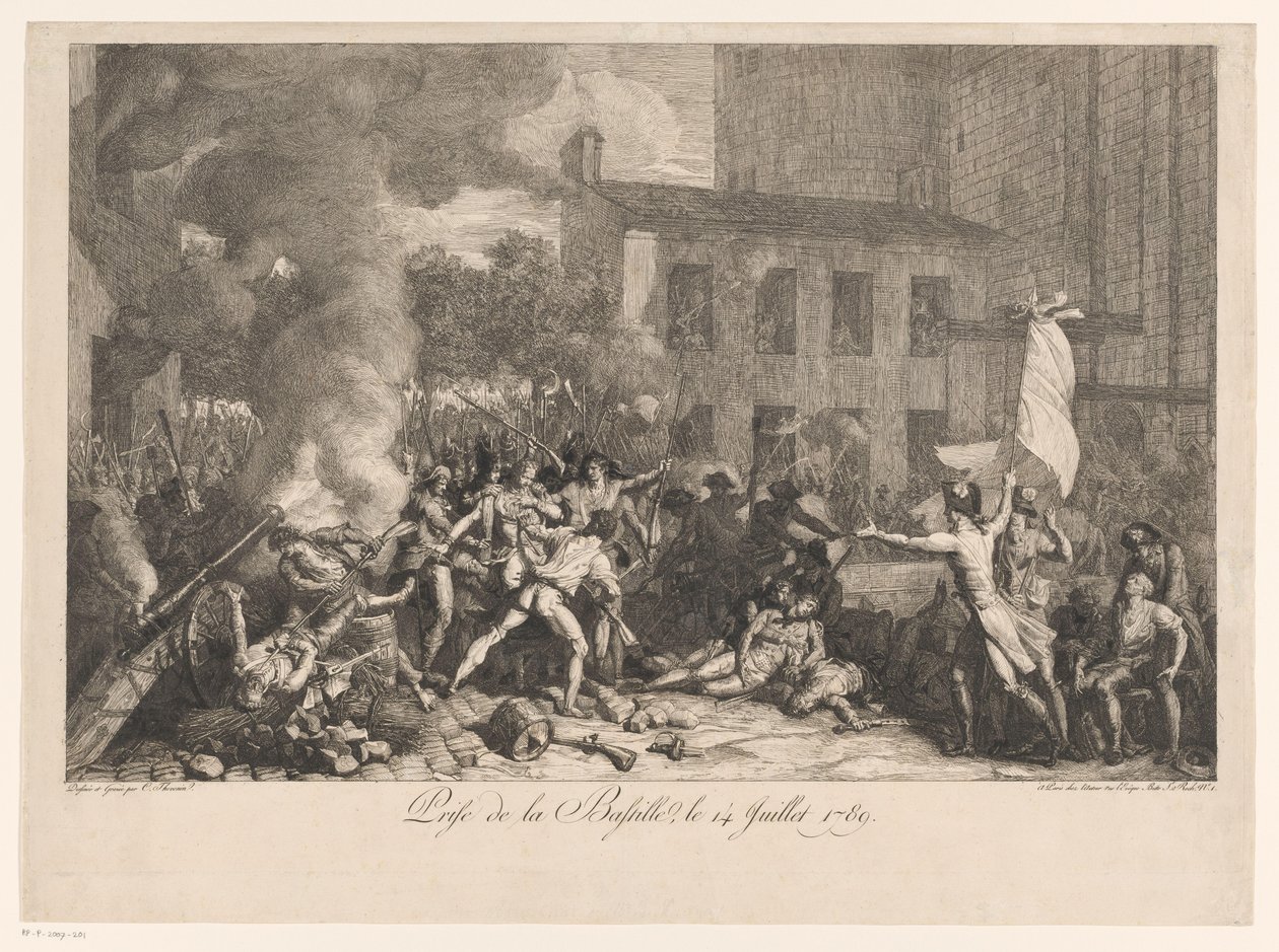 Sturm auf die Bastille, 14. Juli 1789 von Charles Thevenin