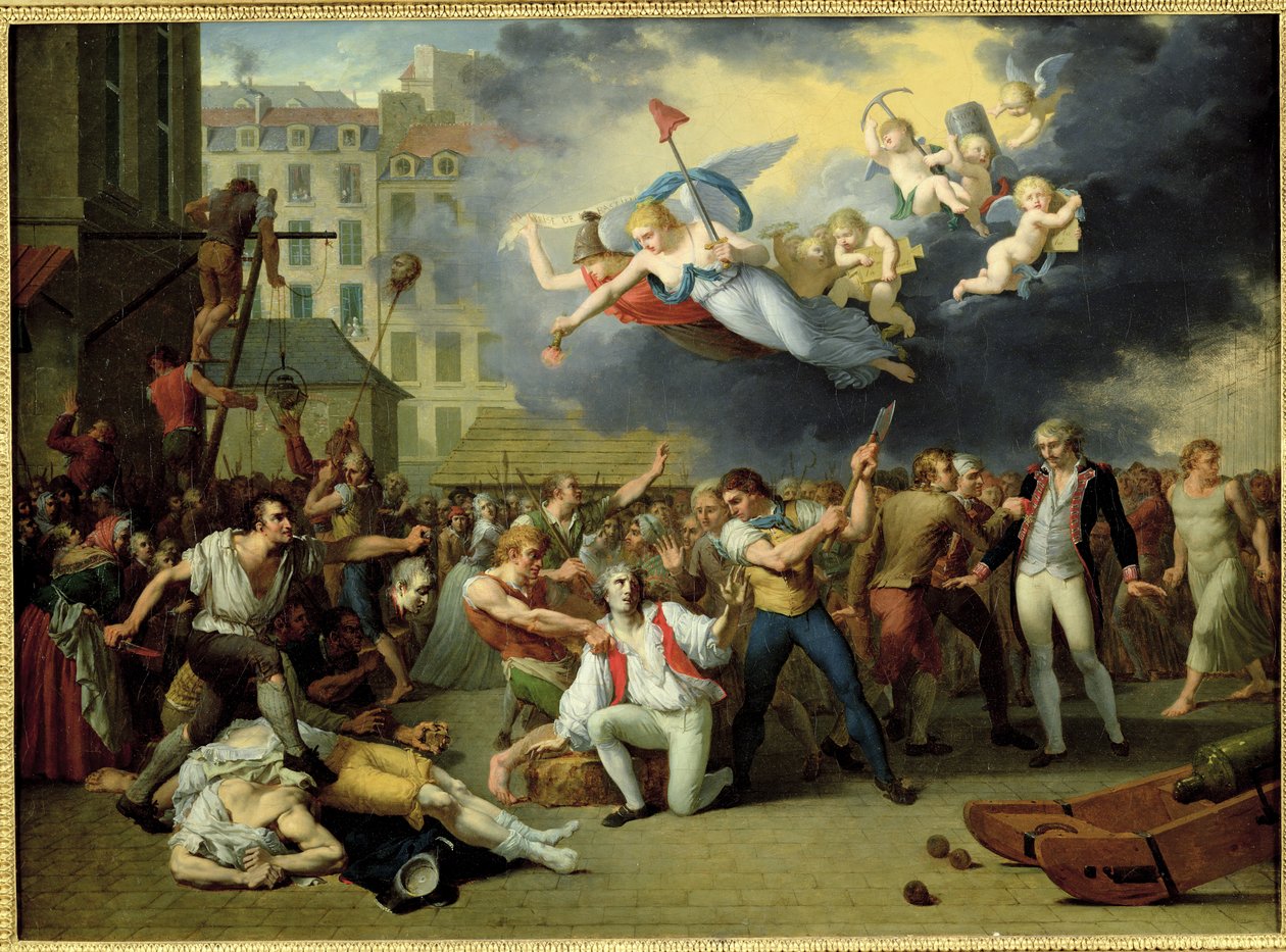 Massaker am Marquis de Pellepont, 14. Juli 1789 von Charles Thevenin