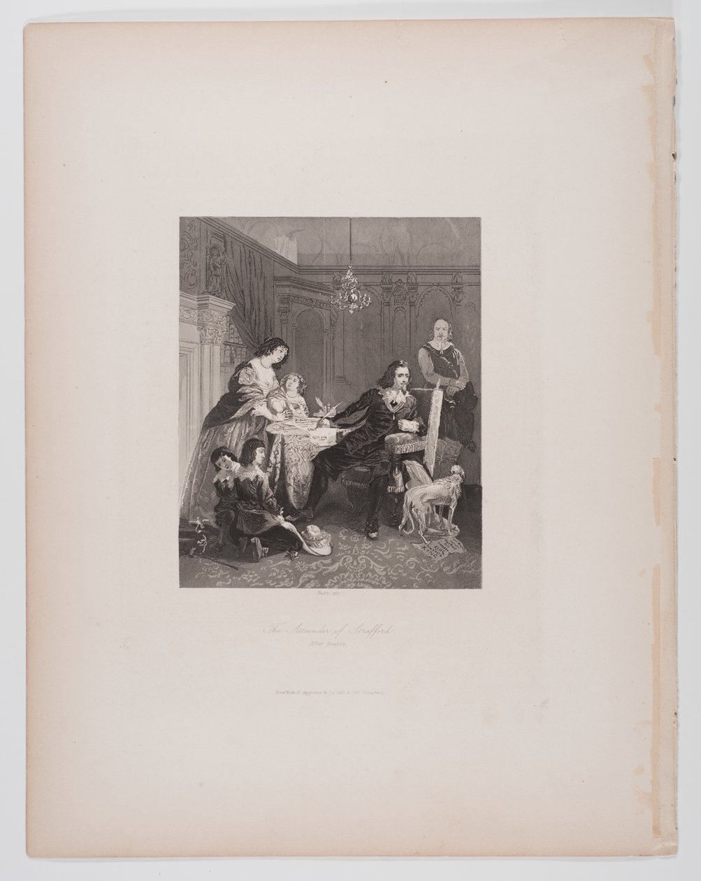 Die Verurteilung von Strafford, nach Leutze von Charles Thomas Burt