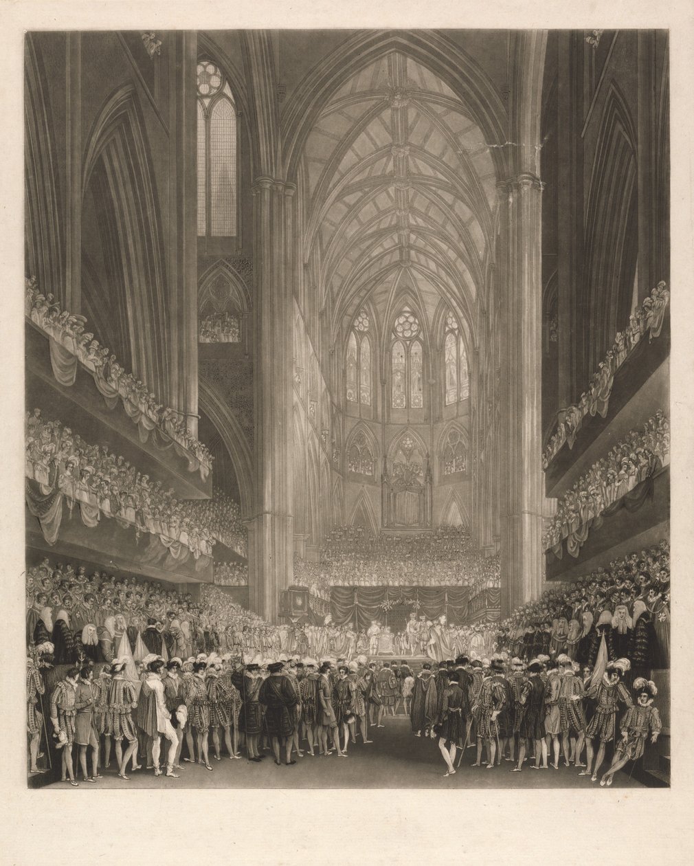 Krönung von König George IV in der Westminster Abbey von Charles Turner