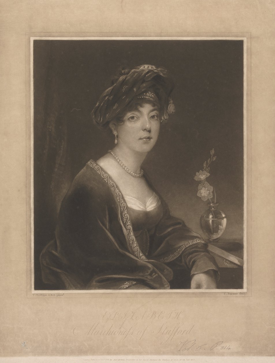 Elizabeth, Marchioness of Stafford von Charles Turner