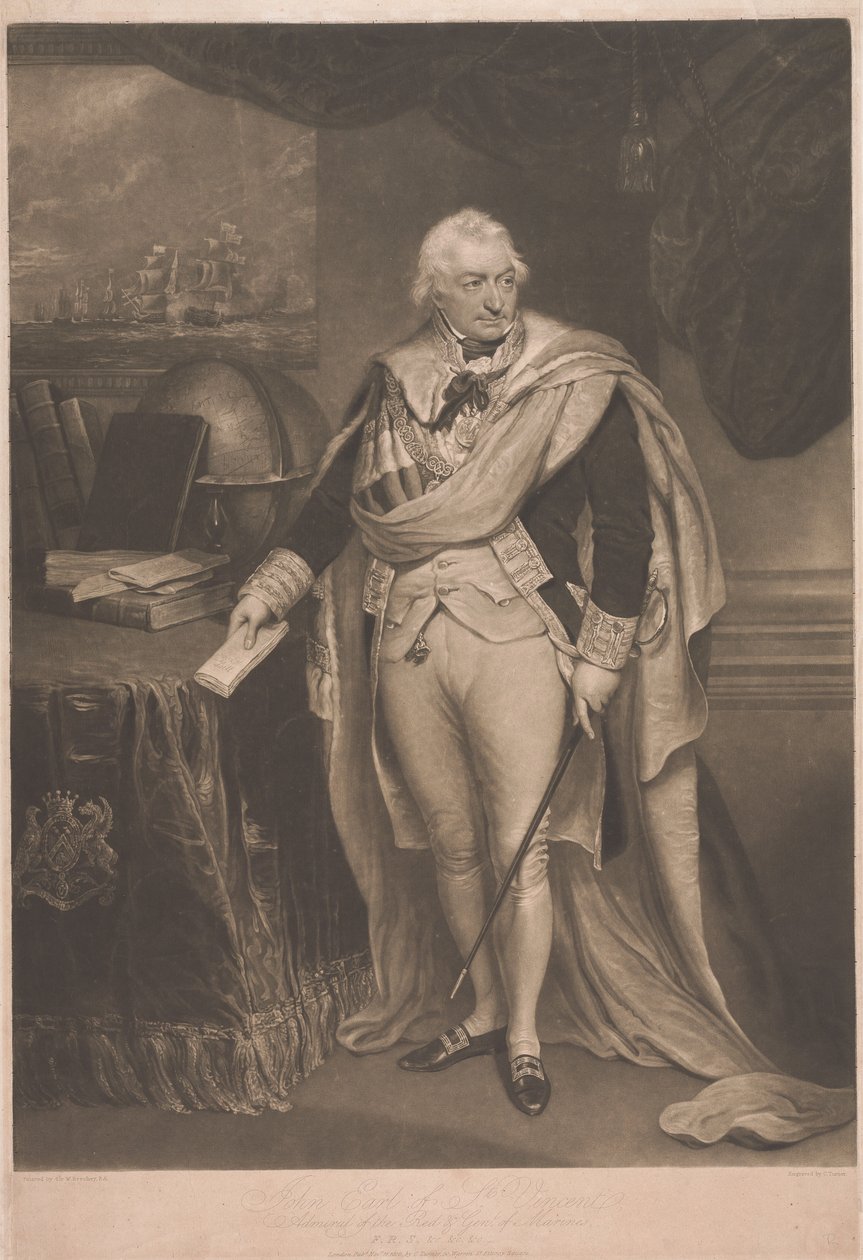 John, Earl of St. Vincent, Admiral der Roten von Charles Turner