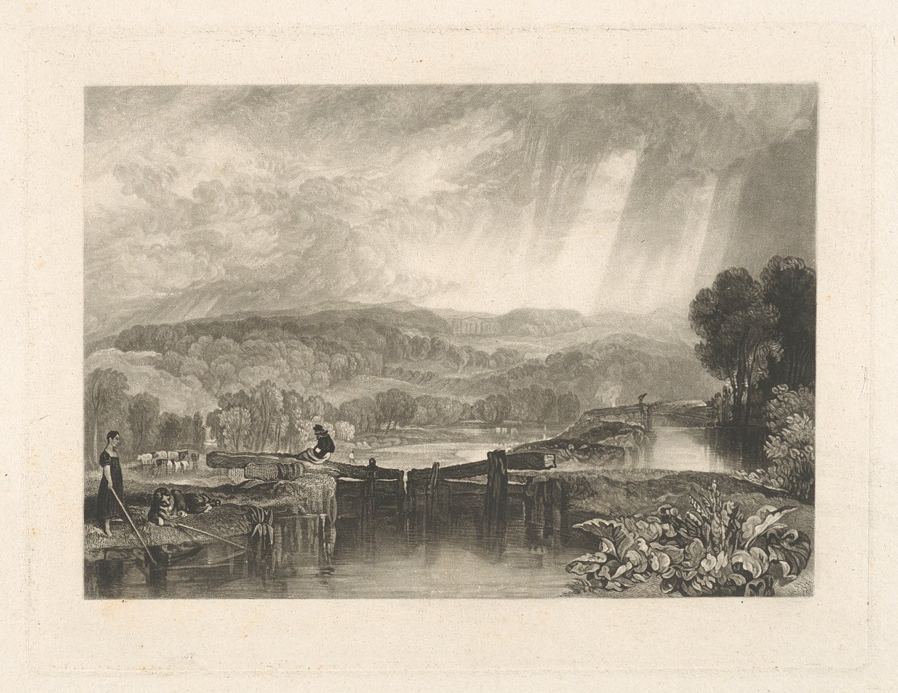 More Park, in der Nähe von Watford, am Fluss Colne von Charles Turner
