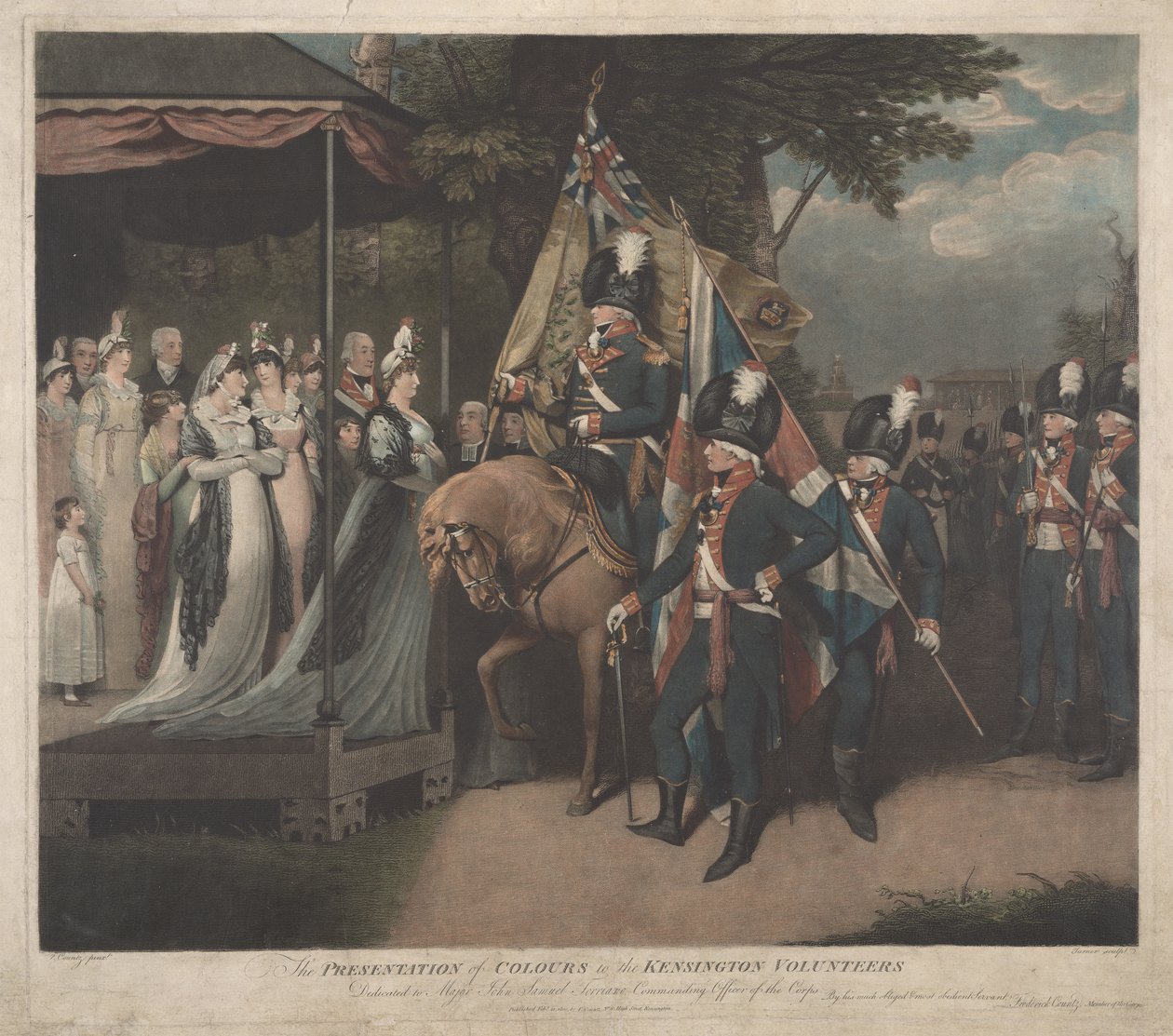 Die Präsentation der Farben an die Kensington-Freiwilligen von Charles Turner