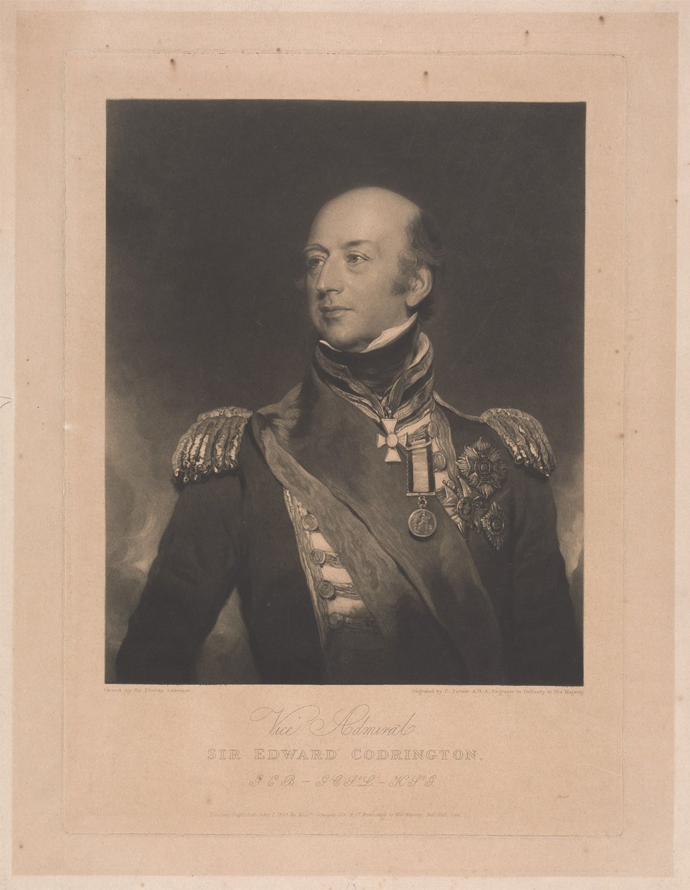 Vizeadmiral Sir Edward Codrington, GCB von Charles Turner