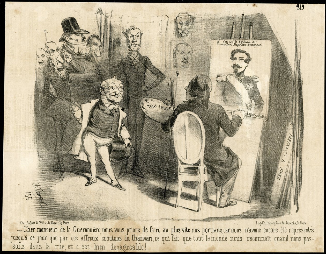 Illustration von Charles Vernier (? -1887) in Le Charivari von Charles Vernier