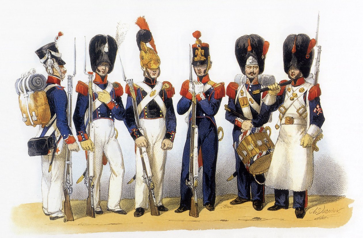 Uniformen der französischen Armee: Nationalgarde (Infanterie) von Charles Vernier