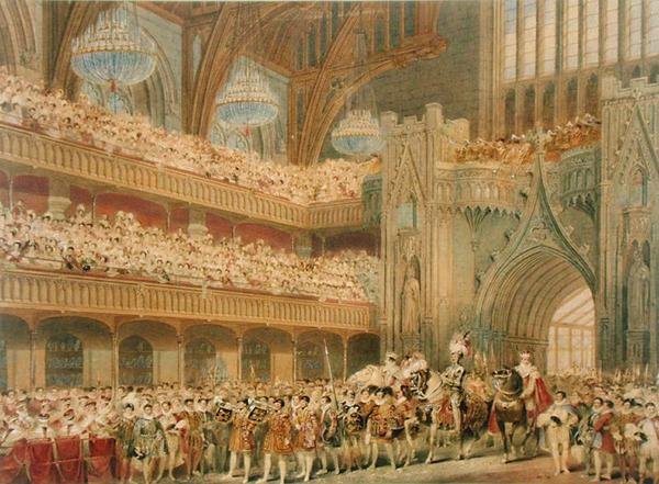 Der Champion von England betritt die Westminster Hall von Charles Wild