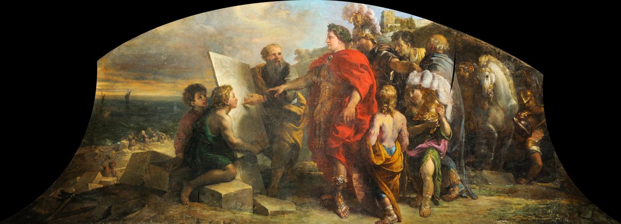 Augustus baut den Hafen von Miseno, 1673-1675 von Charles de la Fosse