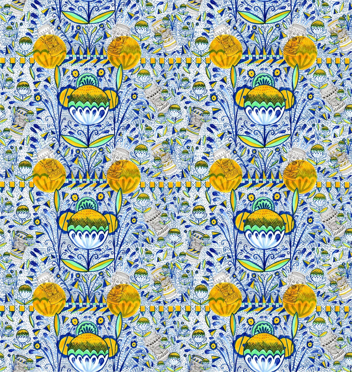 Ashmolean Museum Musterdesign, 2020 von Charlotte Orr