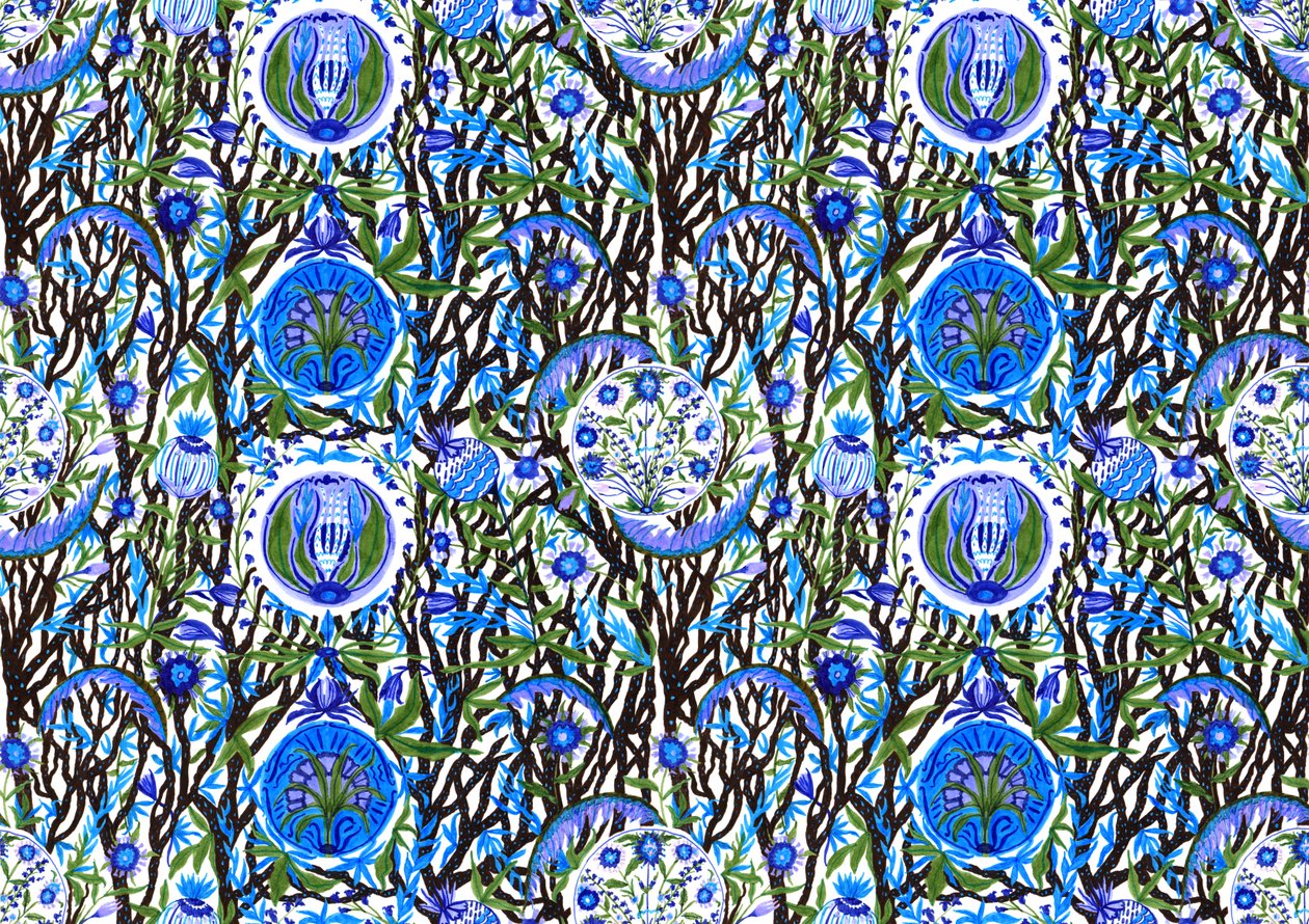 Ashmolean Museum Musterdesign #2, 2020 von Charlotte Orr
