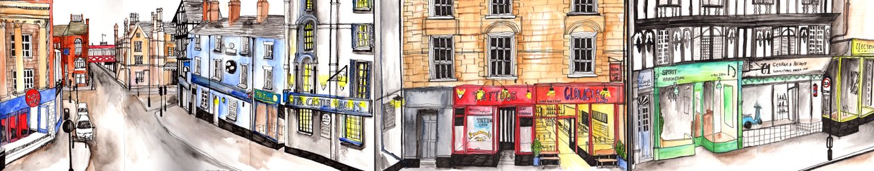 Shrewsbury Stadt, 2021 von Charlotte Orr