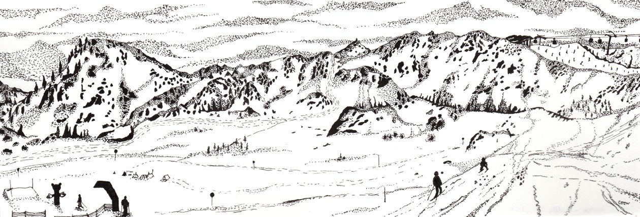 Skifahren in Österreich #2, 2020 von Charlotte Orr