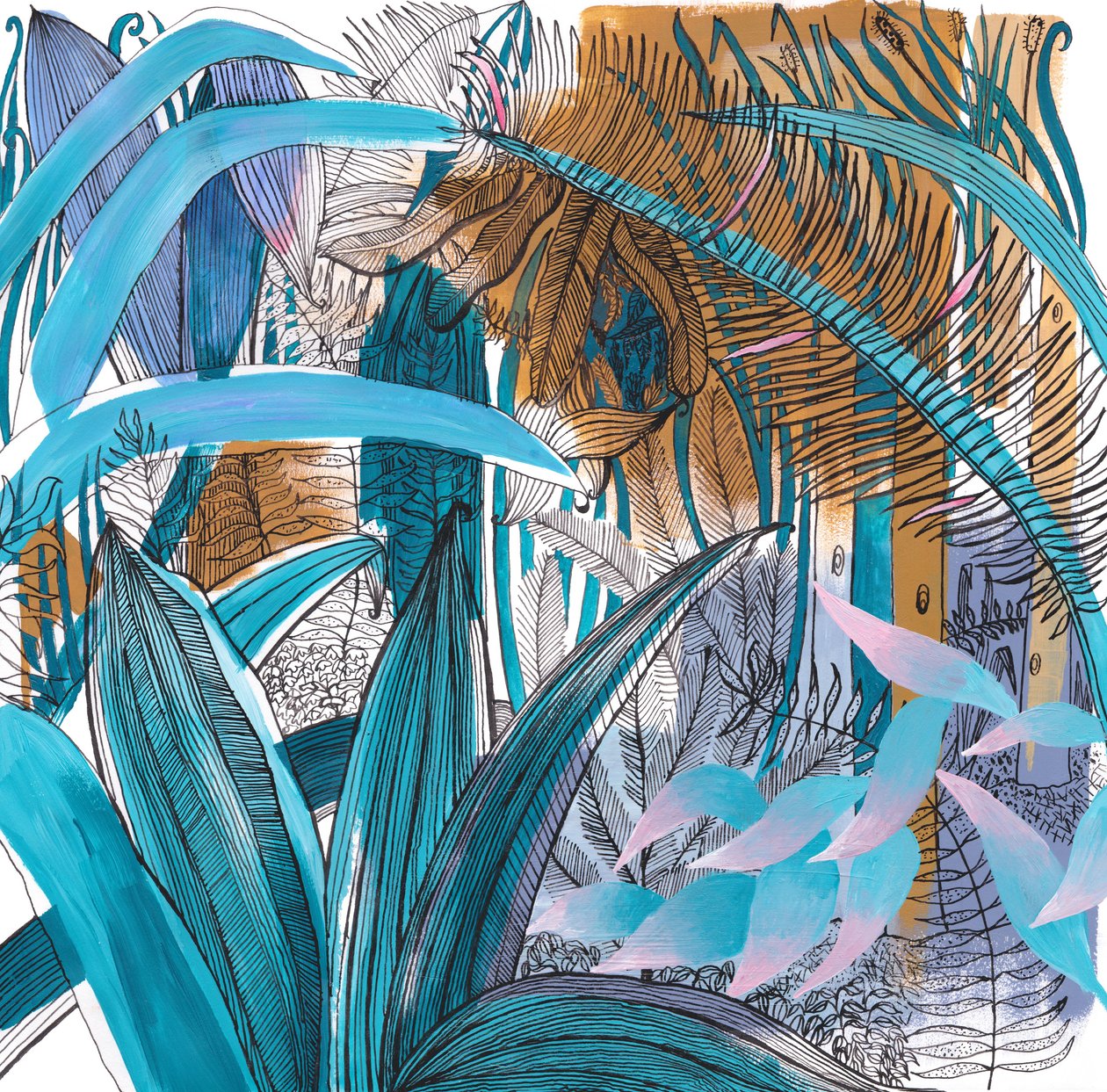 Tropischer Garten, 2015 von Charlotte Orr