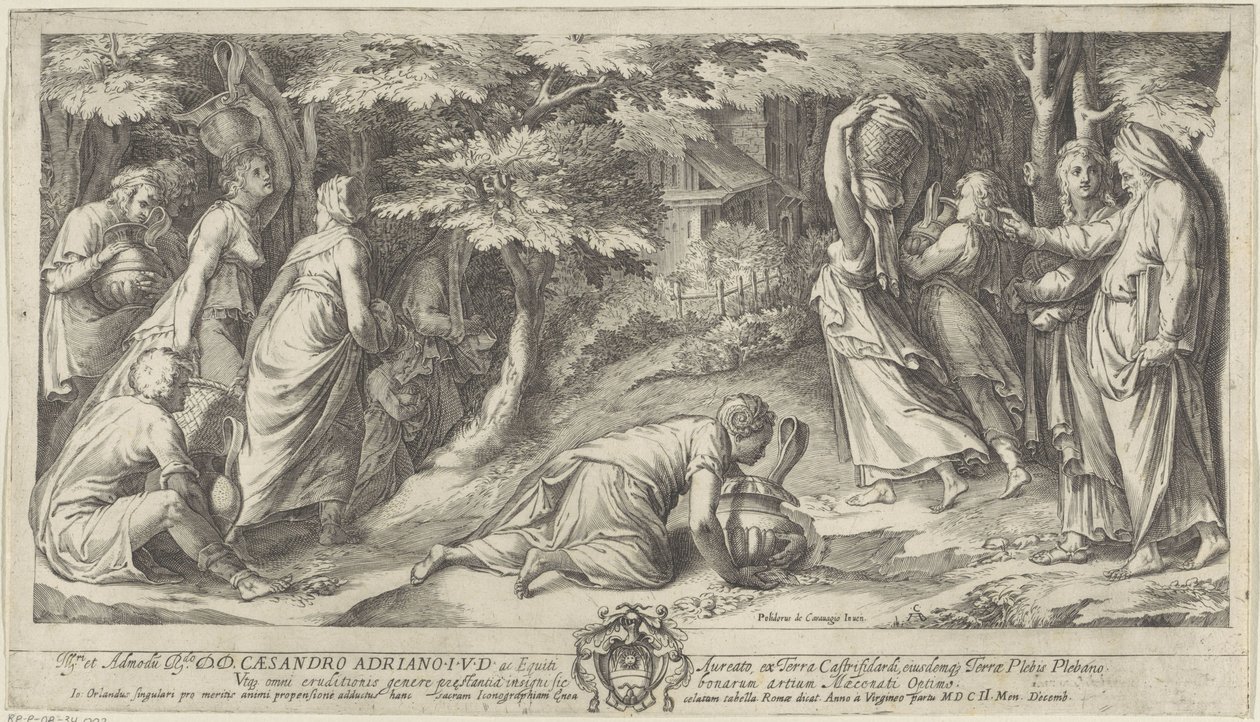 Die Israeliten fliehen aus Ägypten von Cherubino Alberti