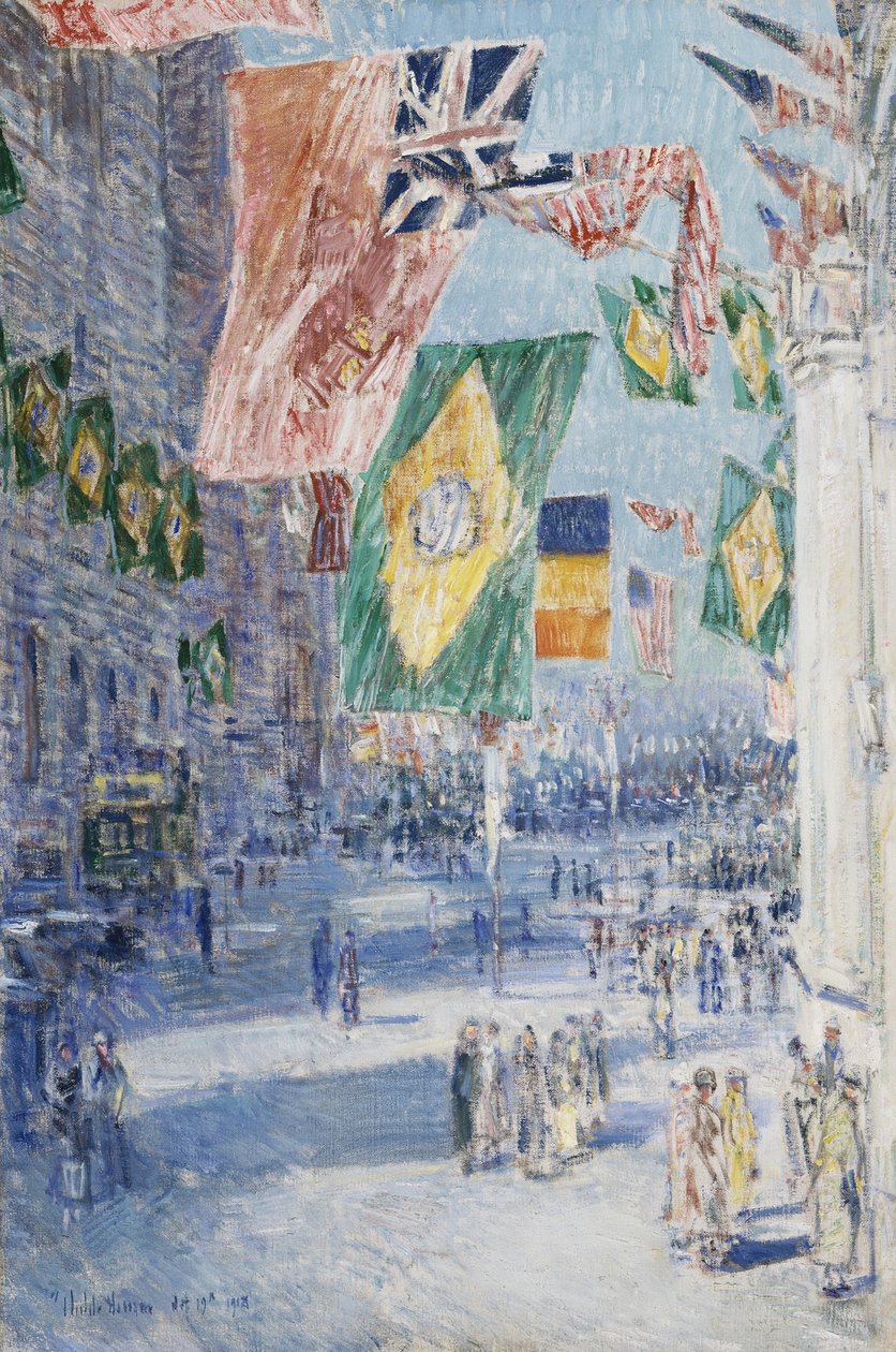 Allee der Alliierten: Brasilien, Belgien von Childe Frederick Hassam