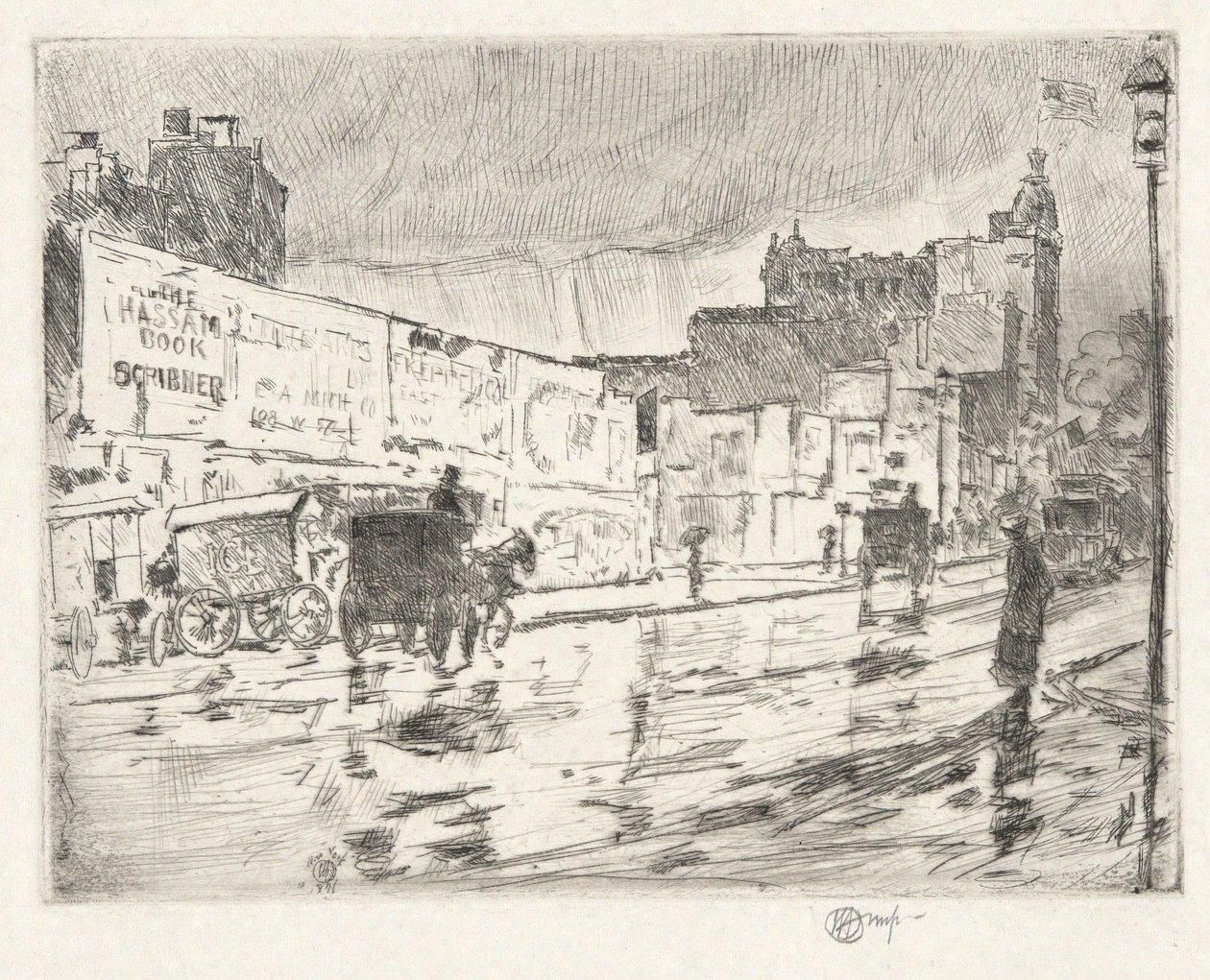 Plakatwände von Childe Hassam