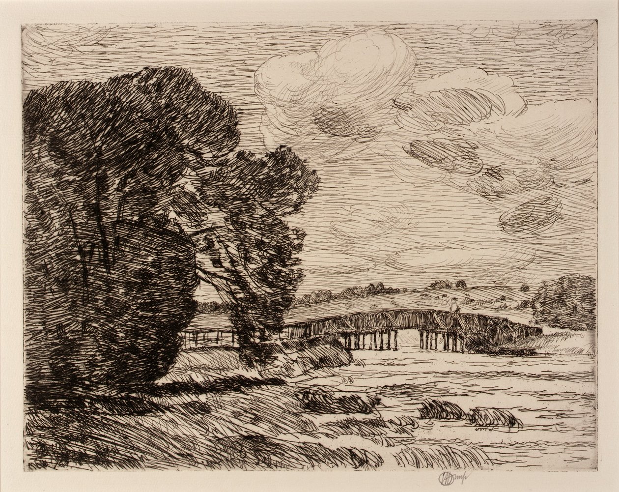 Brücke in Old Lyme von Childe Hassam