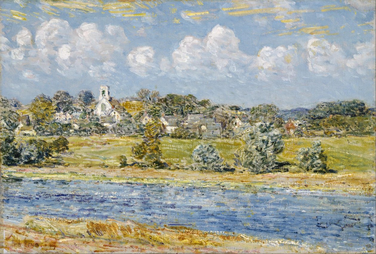 Landschaft bei Newfields, New Hampshire von Childe Hassam
