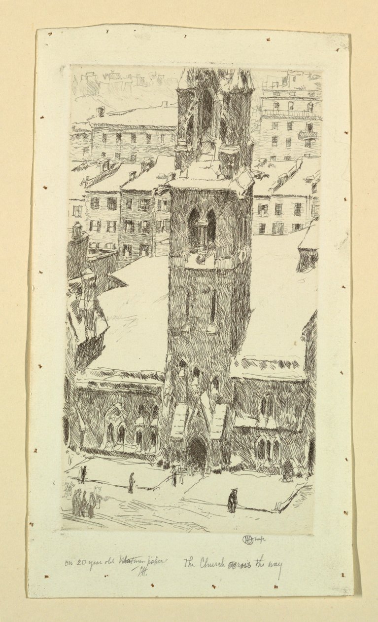 Die Kirche gegenüber von Childe Hassam