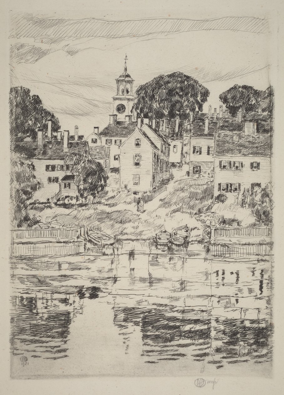 Der Kirchturm, Portsmouth von Childe Hassam