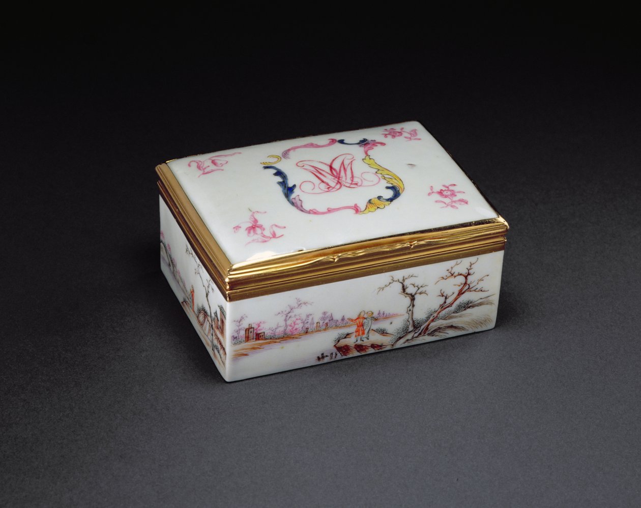 Eine monogrammierte Schnupftabakdose, Qianlong-Periode (1736-95) ca. 1750 von Chinese School