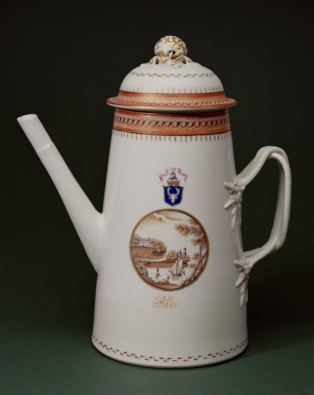 Wappen-Kaffeekanne, mit den Armen von Machenzie, ca. 1790 von Chinese School