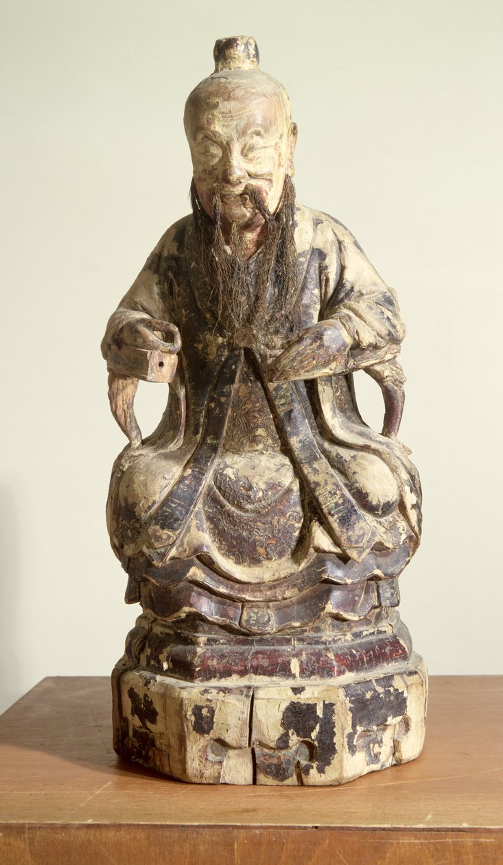 Lao-Tzu (ca. 604-531) trägt die Krone eines Meisters von Chinese School