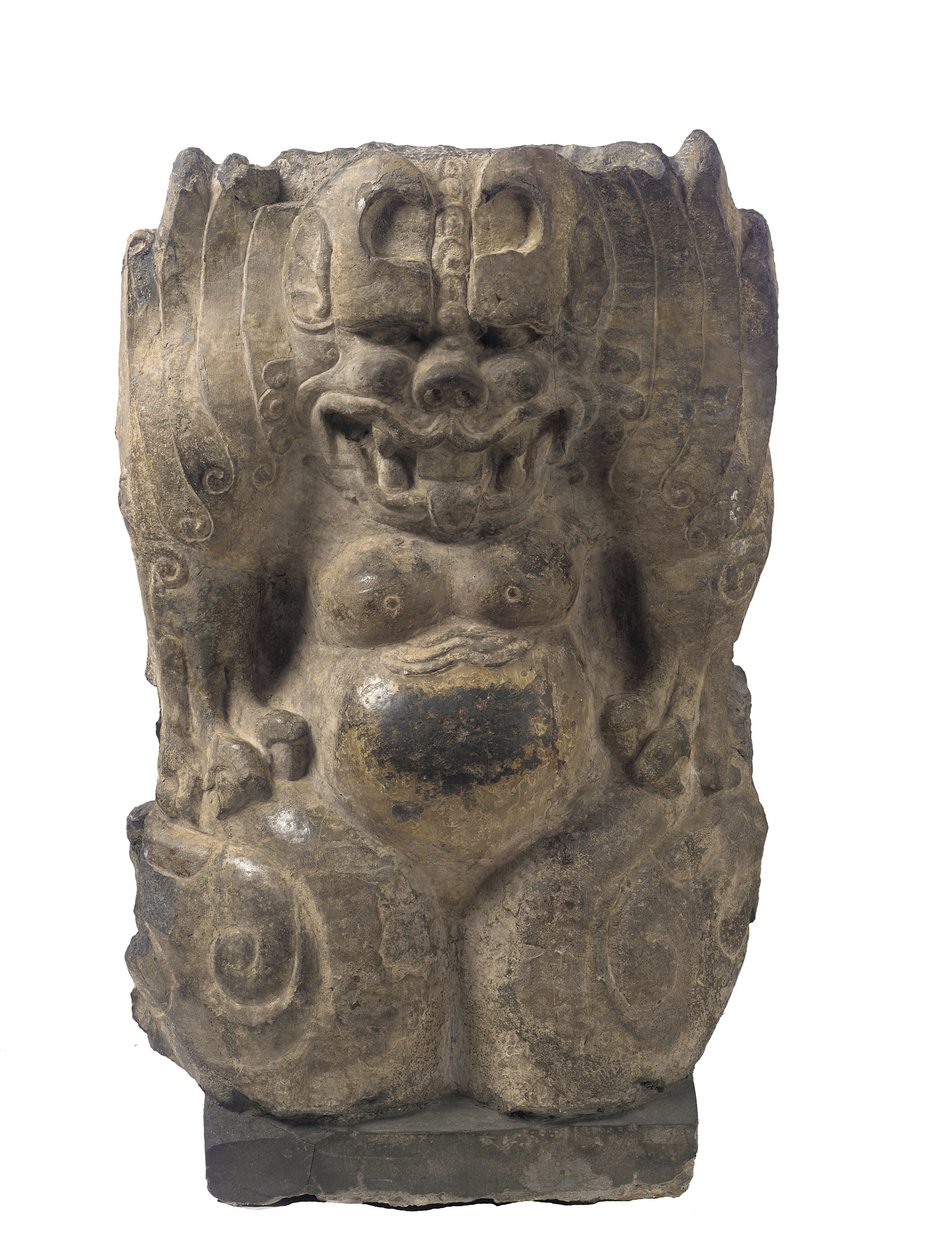 Hockender Wächterdämon, Provinz Hebei, Periode der Teilung, 550-577 von Chinese School