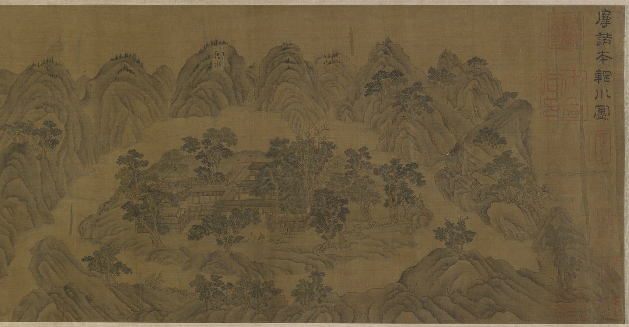 Die Wangchuan-Villa, Ming- oder Qing-Dynastie von Chinese School
