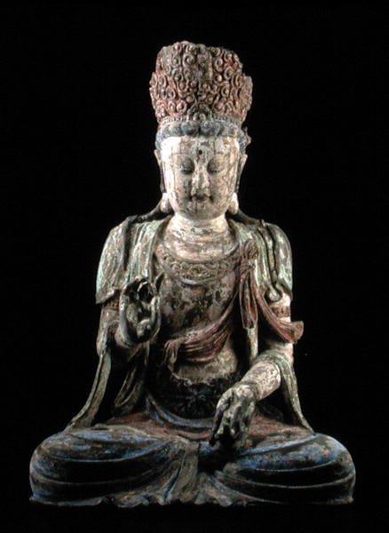 Großer sitzender Bodhisattva mit erhobenen Händen, Jin-Dynastie (1115-1234) von Chinese School Chinese School
