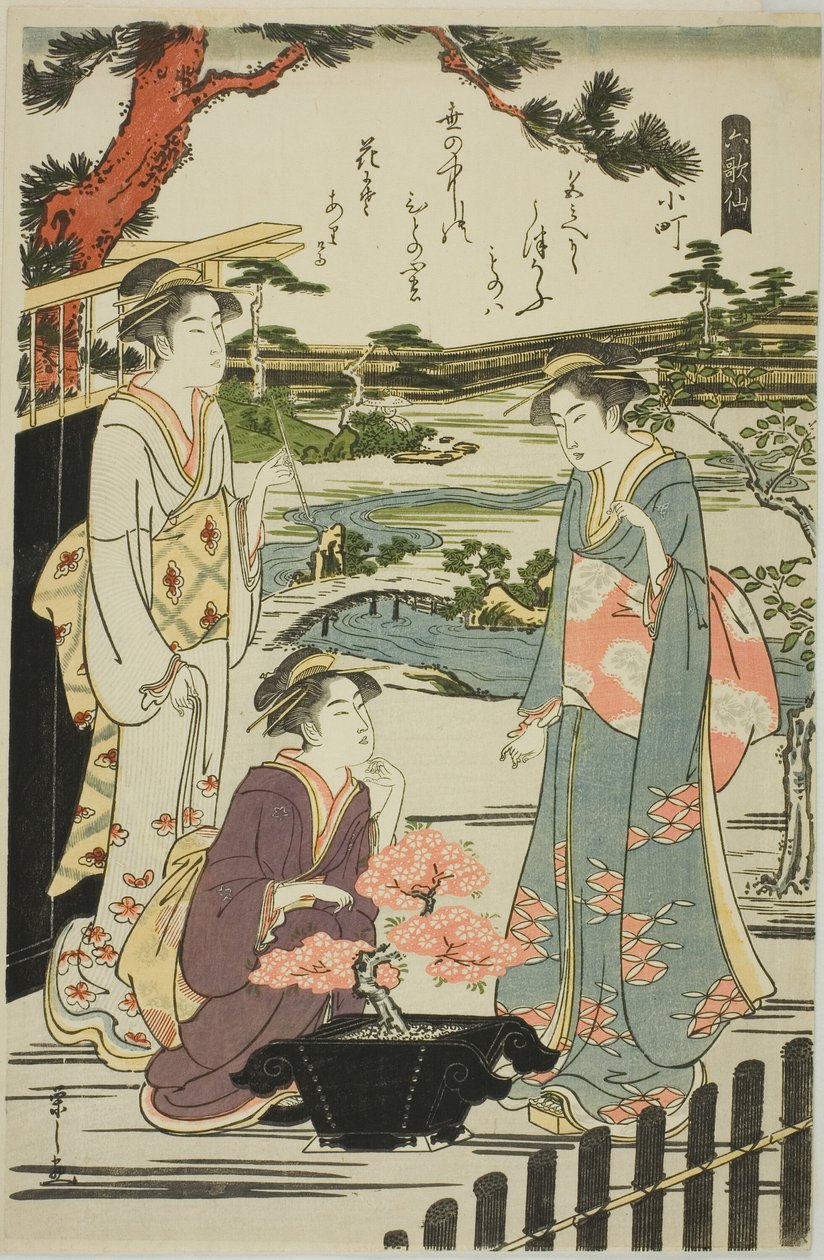 Komachi, aus der Serie "Sechs unsterbliche Dichter (Rokkasen)" von Chobunsai Eishi