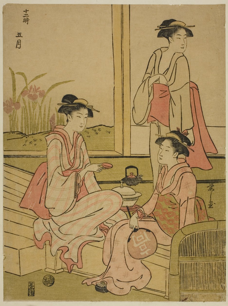 Der fünfte Monat, aus der Serie "Die zwölf Monate" von Chobunsai Eishi