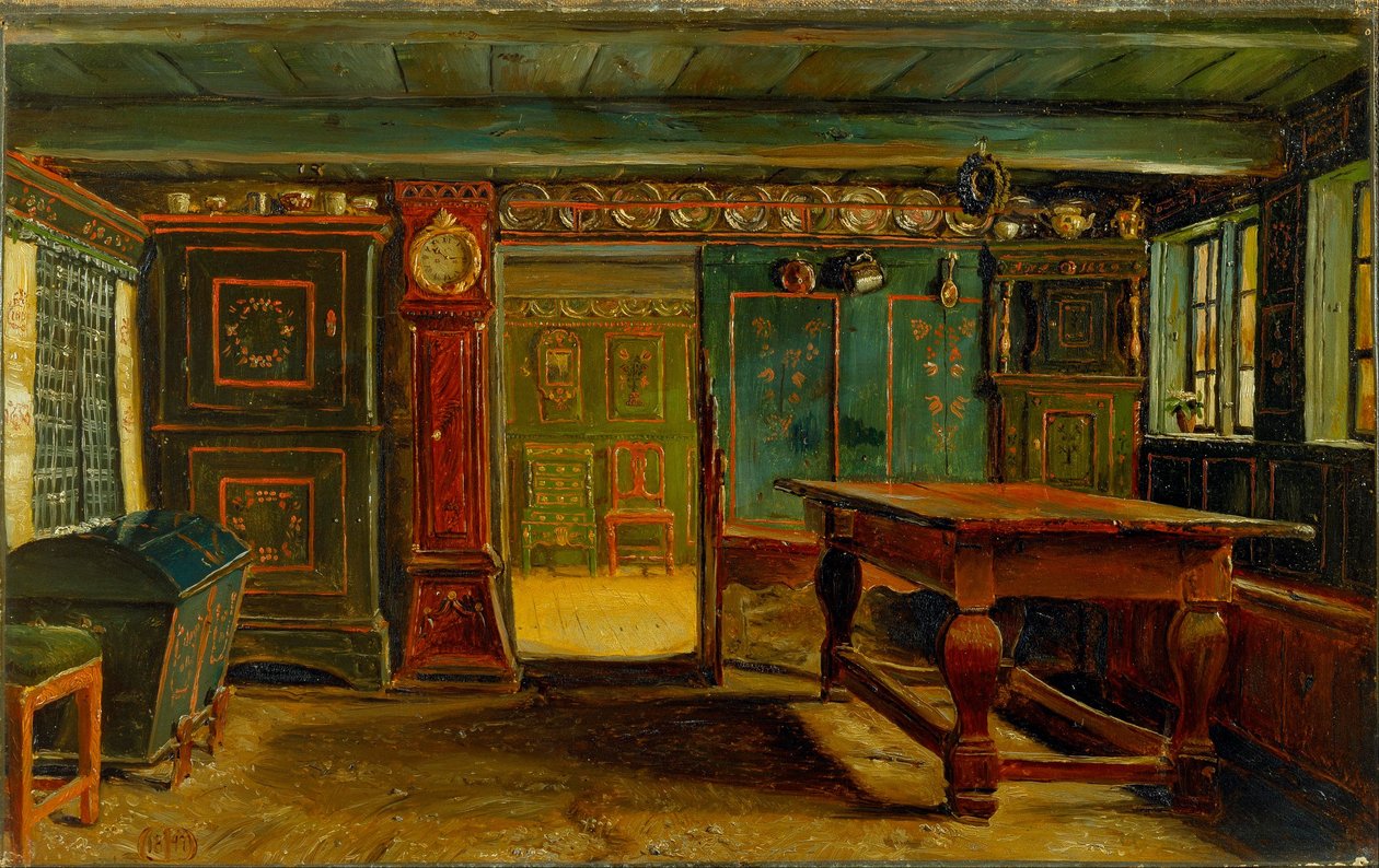 Bauernhauszimmer in der Nähe von Store Heddinge von Christen Dalsgaard