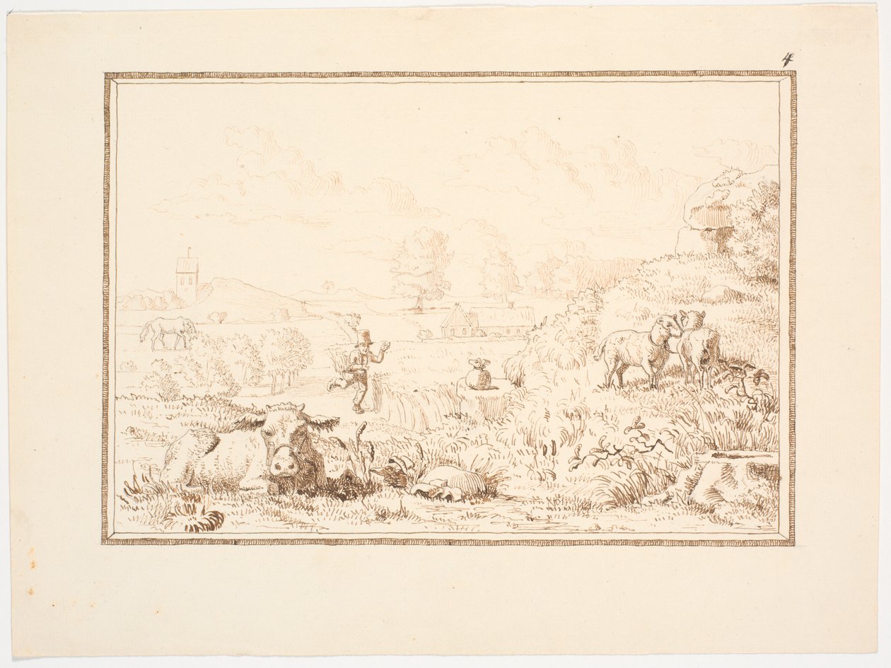 Illustration zum Märchen "Der Bergmann und das Gewitter" von Christen Dalsgaard