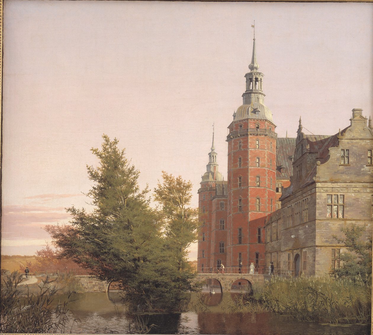 Schloss Frederiksborg, gesehen von Nordwesten von Christen Købke