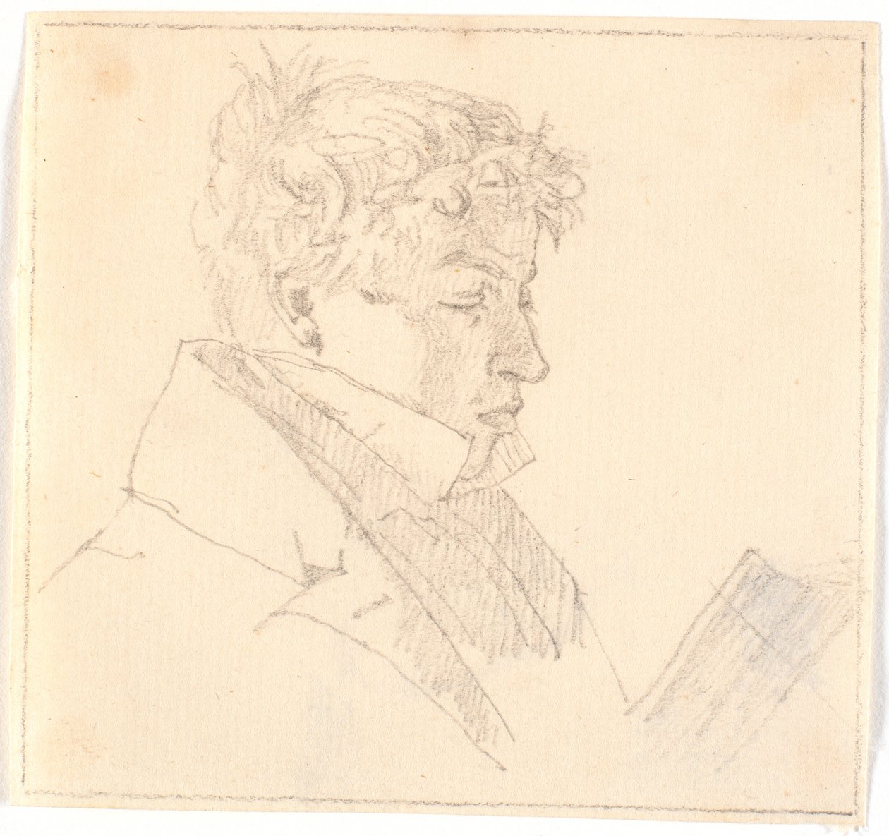 Lesender junger Mann, des Künstlers ältester Bruder, Pastor Carl Adolf Købke (1804-1840)? von Christen Købke