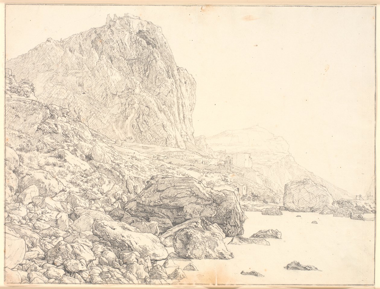 Blick auf Marina Piccola auf Capri von Christen Købke