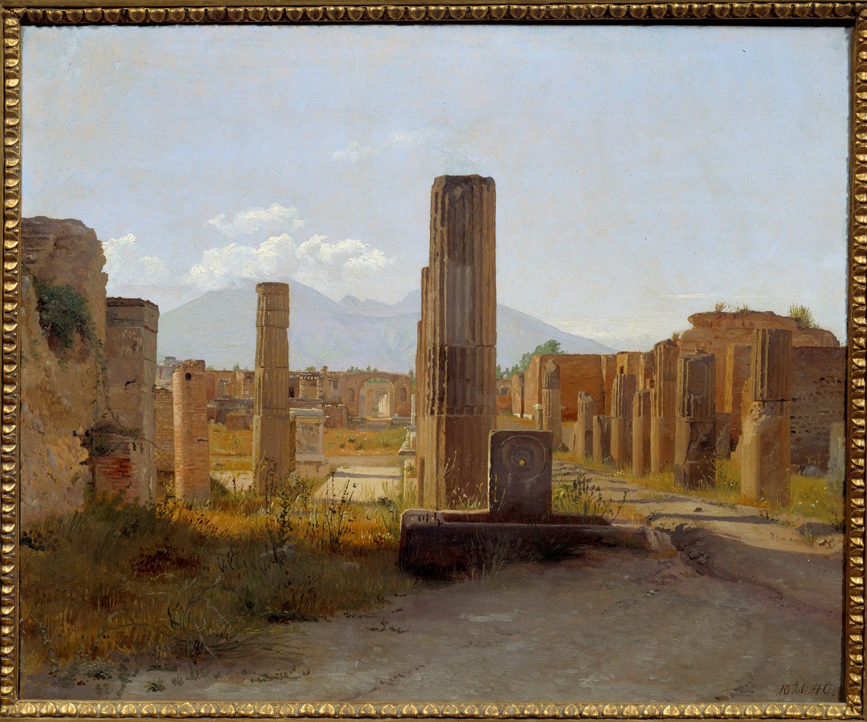 Das Forum von Pompeji von Christen Schjellerup Kobke