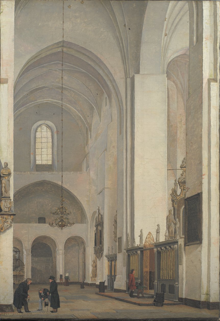 Das Querschiff im Dom von Aarhus von Christen Schjellerup Kobke