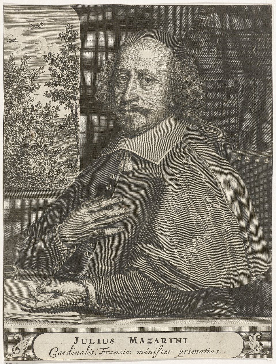 Porträt von Kardinal Mazarin von Christiaan Hagen