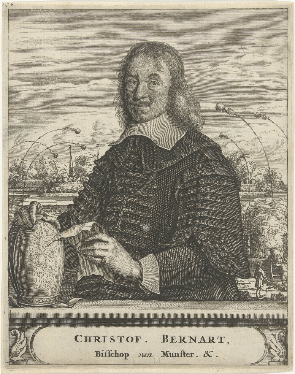 Porträt von Christoph Bernhard von Galen, Bischof von Münster von Christiaan Hagen