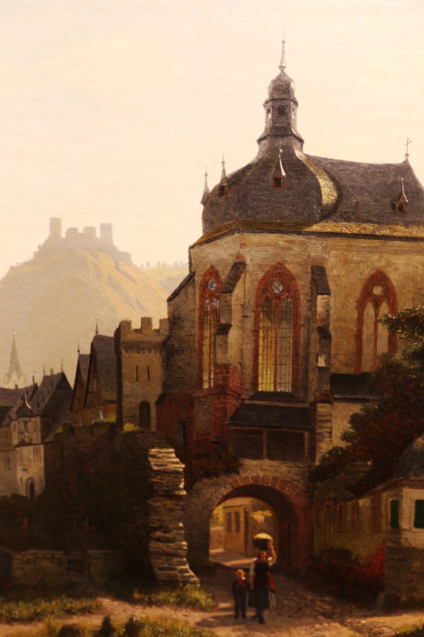 Oberwesel und Burg Schönburg von Christian Eduard Boettcher