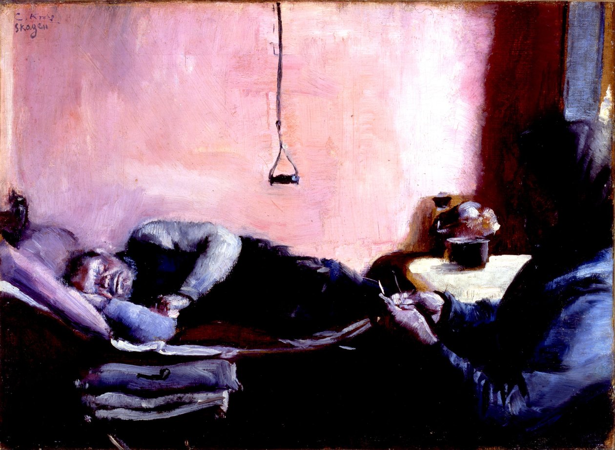 Niels Gaihedes Nachmittagsschlaf von Christian Krohg