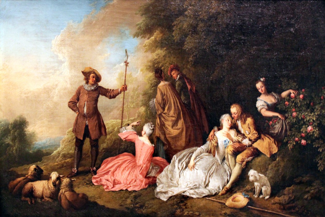 Gesellschaft im Freien von Christian Wilhelm Ernst Dietrich