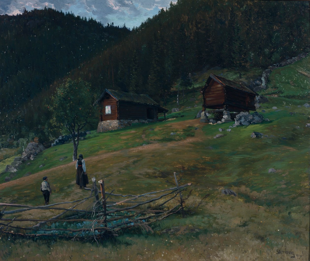 Vinjes Geburtsort, Telemark von Christian Eriksen Skredsvig