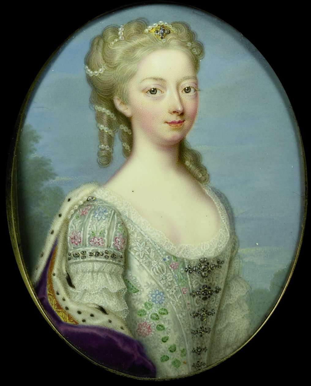 Anna, Prinzessin von Hannover (1709-59), Ehefrau von Wilhelm IV., Prinz von Oranien-Nassau von Christian Friedrich Zincke