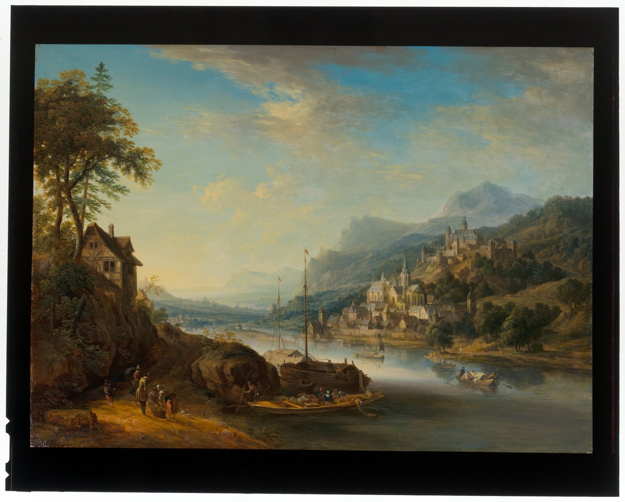 Ein Paar Rheinlandschaften von Christian Georg the Elder Schuetz