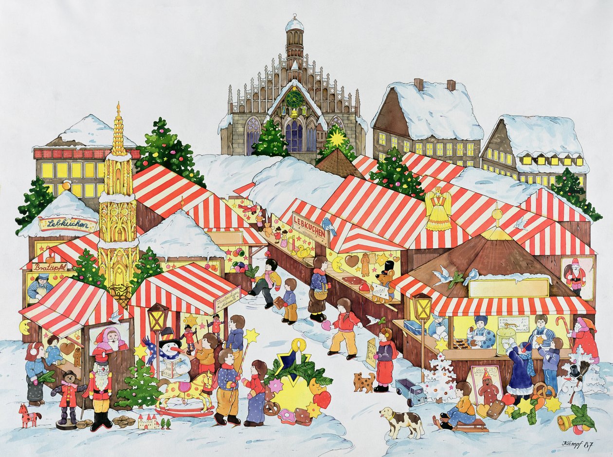 Christkindlmarkt, Nürnberg, 1987 von Christian Kaempf