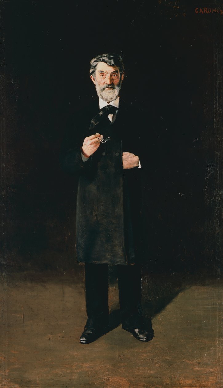 Porträt von Johan Sverdrup von Christian Krohg